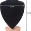 Soporte bambú para collar organiz. joyas estante negro