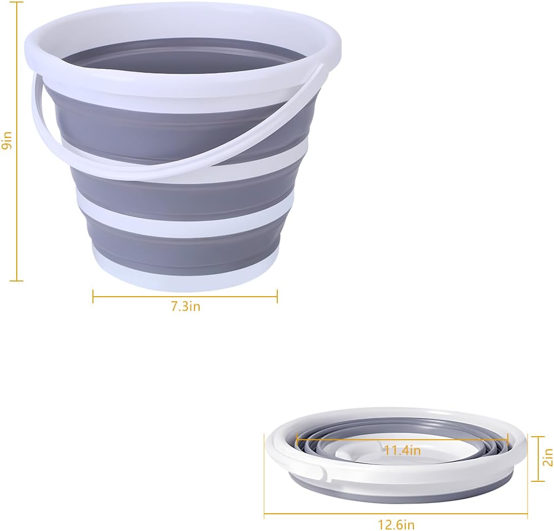 Cubo plegable para auto 10L 2.6gal limpieza universal
