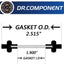 Juntas tri-clamp 2" pack 2 viton negro malla 6