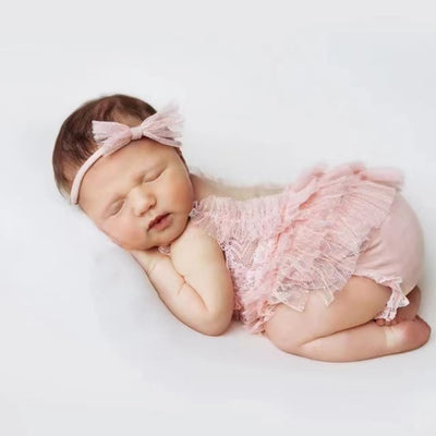 Traje foto recién nacida niña disfraz princesa encaje