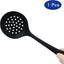 Cuchara silicona antiadherente para cocinar verduras negro