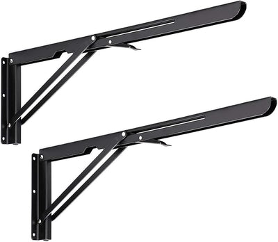 Soportes plegables para estante metal macizo 2uds