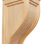 Ménsula madera roble rojo 7.5x8x17pulg