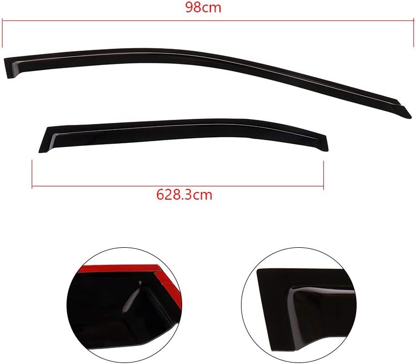 Deflector visera lluvia Acura TSX 04-08 set 4
