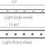 Barra luz ultrafina 12pulg 15LED lente transparente