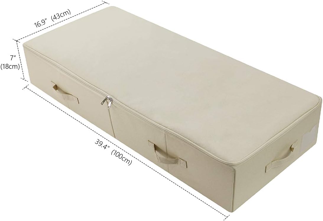 2 Organizadores plegables lavables para cama 100x43x18cm