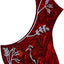 Golpeador guitarra antiarañazos placa autoadhesiva rojo oscuro