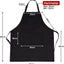 Delantal para hombre con bolsillos para cocina barbacoa