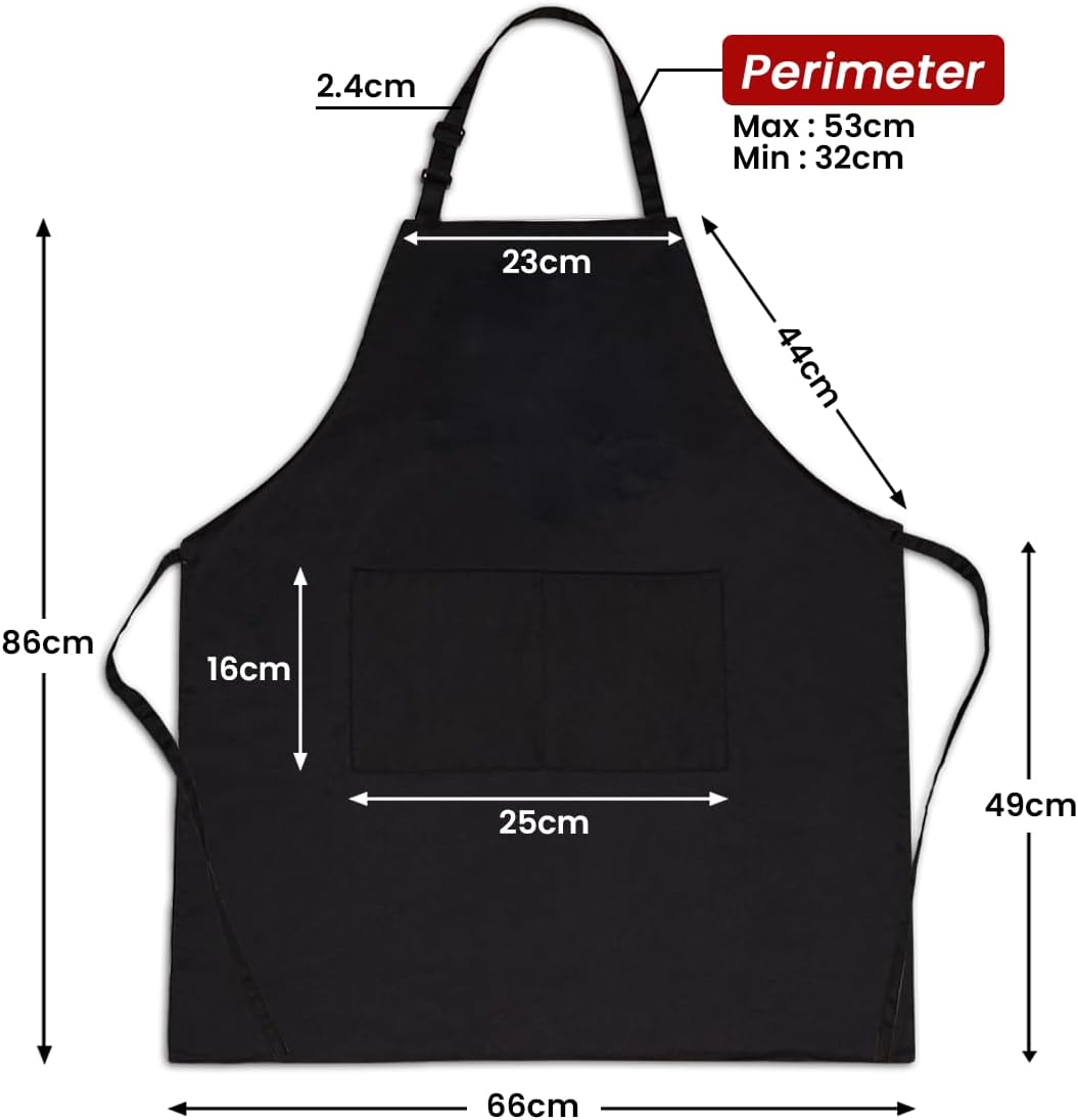 Delantal para hombre con bolsillos para cocina barbacoa