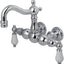 Grifo vintage bañera 3-3/8pulg cromado pulido