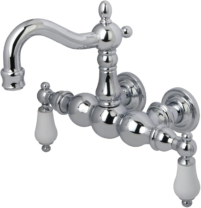 Grifo vintage bañera 3-3/8pulg cromado pulido