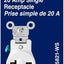 Salida receptáculo NEMA 6-20R 20A 250V blanco