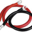 Set cables batería 4awg 20pulg inversor 3/8 lugs