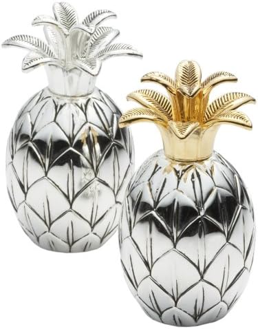 Set sal y pimienta piña color plata/oro