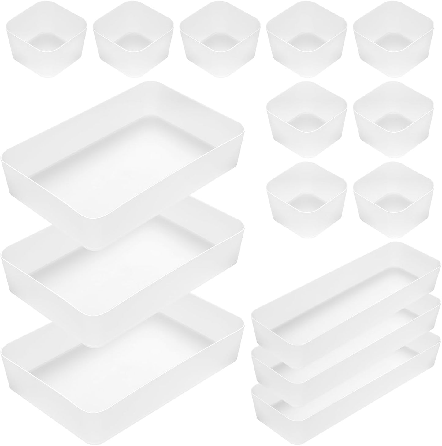 Caja almacenamiento con bandejas 15pzas para dormitorio