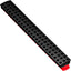 Barra magnética organiz. brocas 1/4pulg rojo/negro