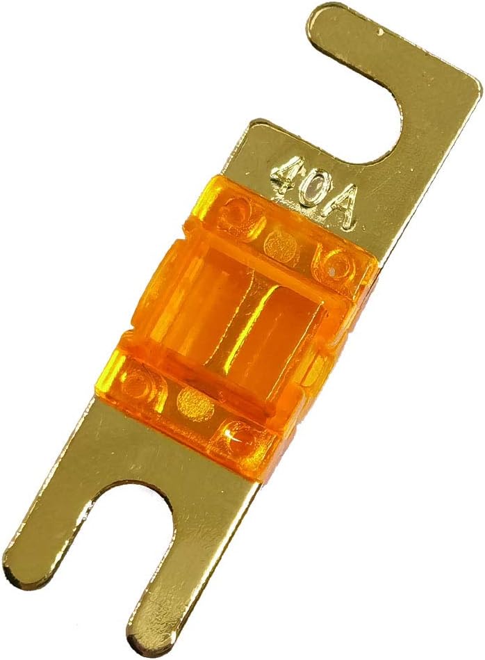 Pack 5 Fusible ANL 40A Chapado Oro Coche