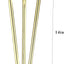 Patas horquilla mesa café 14" varillas 1/2" doradas metal