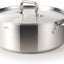Sartén estofado acero inox 19qt sin níquel pulido mate