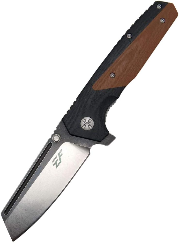 Cuchillo plegable EF68 hoja D2 mango G10 uso diario