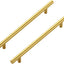30 Manijas Tiradores Dorado Acero Inox 7.5" Barra T