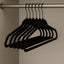 Perchas Terciopelo Negro 50 Uds