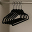 Perchas Terciopelo Negro 50 Uds