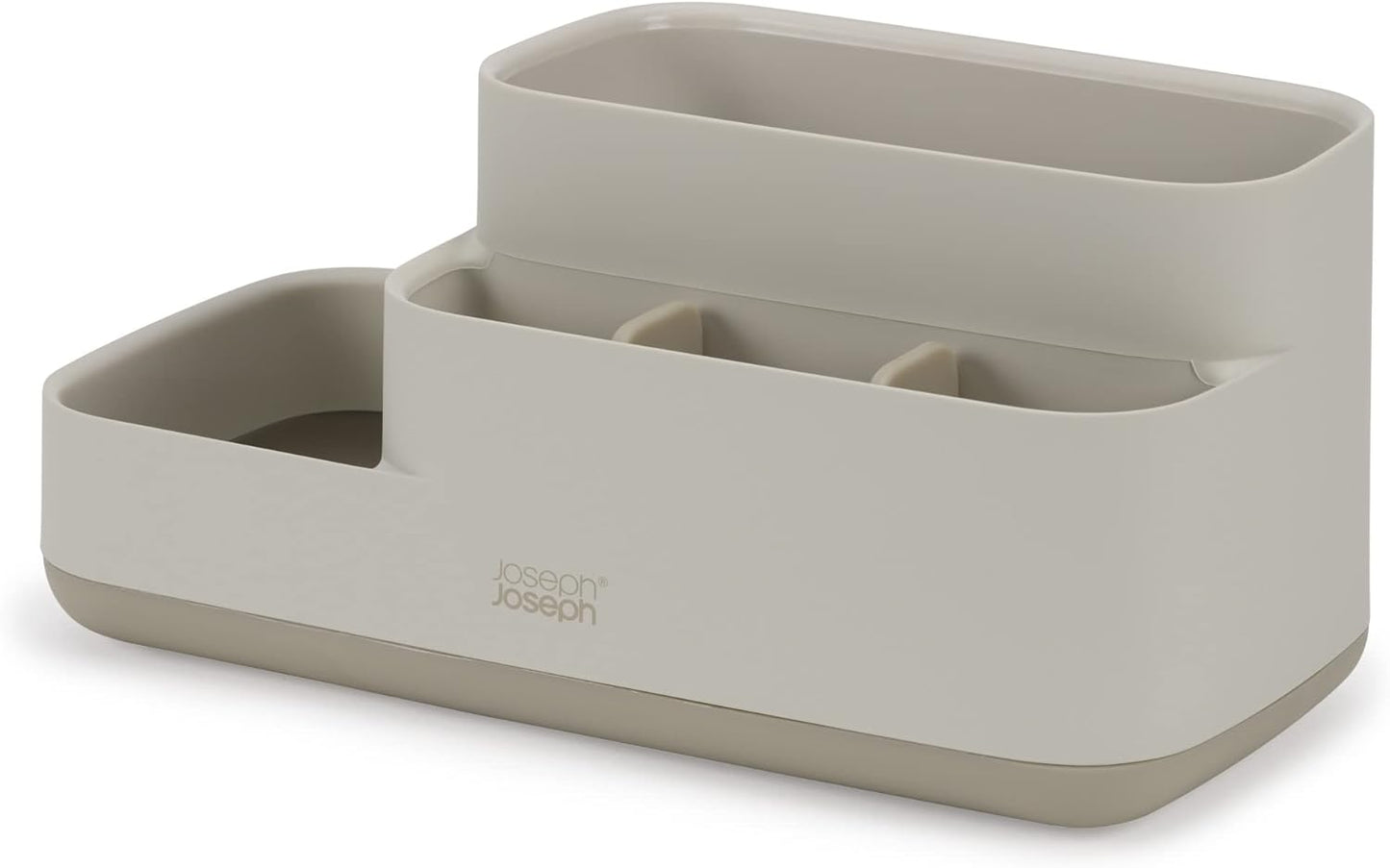 Organiz. baño EasyStore para cepillos y pasta Ecru