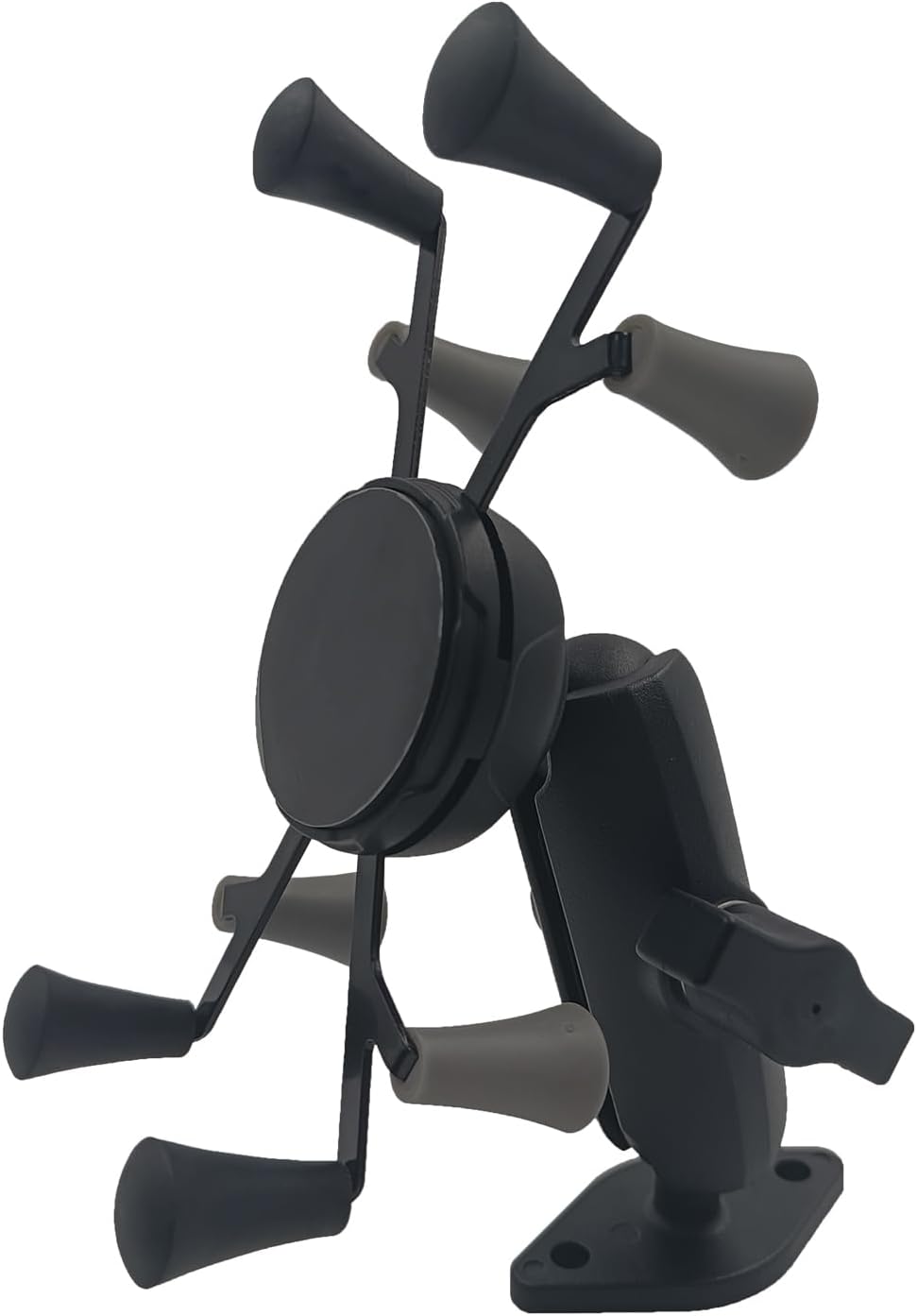 Soporte teléfono base bola diamante brazo doble enchufe