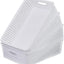 4 Pzas Bandejas Plástico Blanco Cestas Almacenamiento Papel