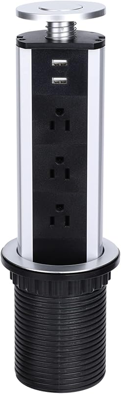 Torre cocina con 3 enchufes y 2 puertos USB