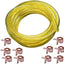 Manguera combustible 10ft 1/4x3/8 con abrazaderas