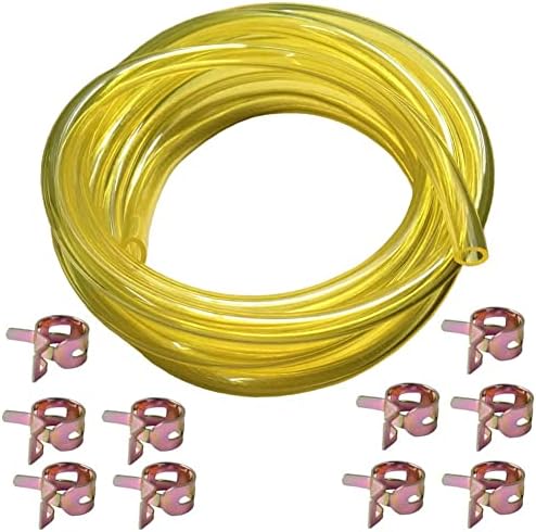 Manguera combustible 10ft 1/4x3/8 con abrazaderas