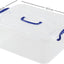 Caja transparente plástico 8L con asa set 2