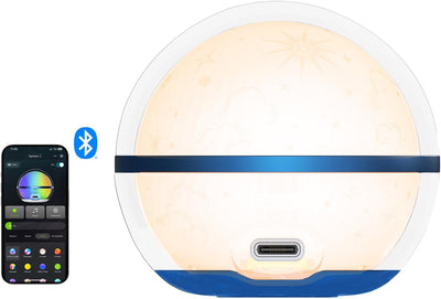 Luz nocturna inteligente USB-C con control app 75lm RGB