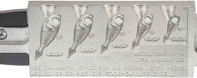 Molde Ultra Minnow 18-58oz color plateado 2/0 5/0 pez panfish