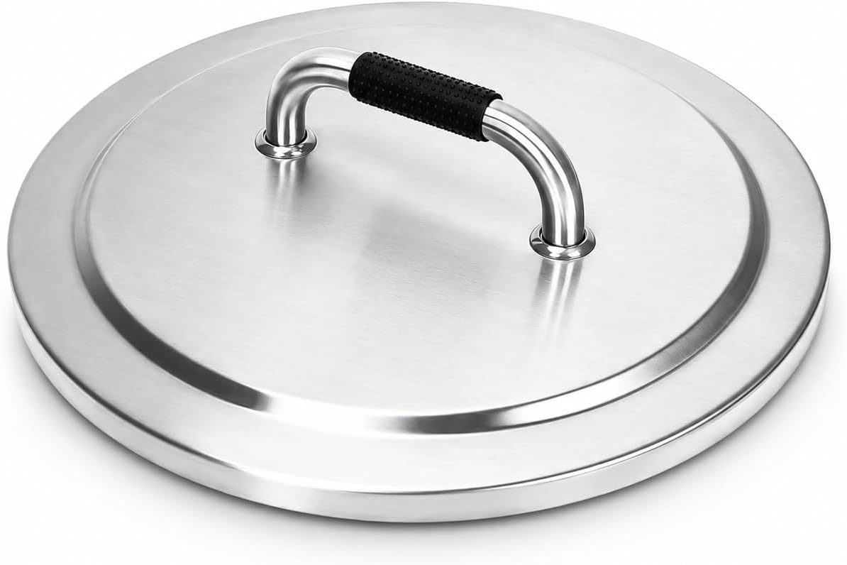 Tapa hoguera estufa 2.0 y 1.0 acero inox 20pulg
