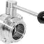 Válvula sanitaria tri clamp 2pulg con junta silicona