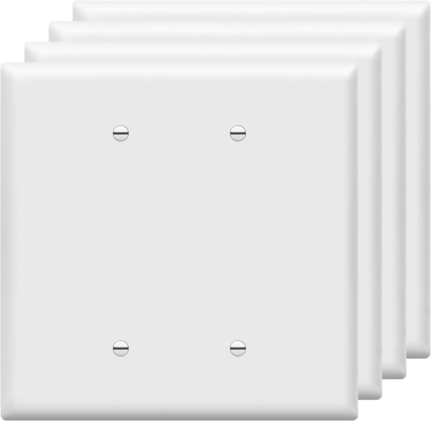 Cubierta salida doble placa pared 5.5x5.5pulg termoplástico