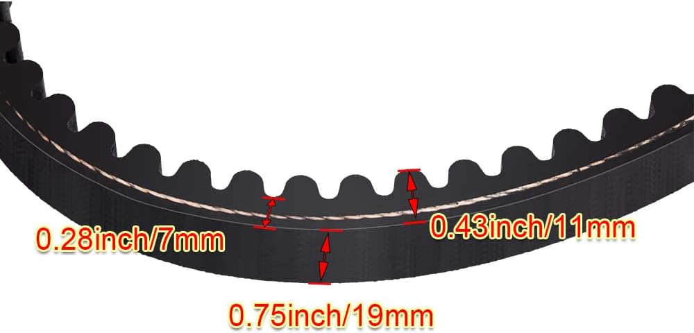 Correa convertidora par 30 Series Go Kart 3 pzas