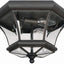 Luz empotrada bronce cristal biselado 3 luces