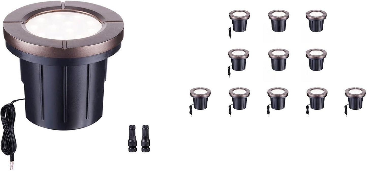 Luces LED 12V IP67 aluminio orb jardín 6W 580lm