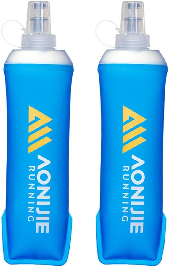 Botella agua TPU plegable sin BPA amplia apertura deporte