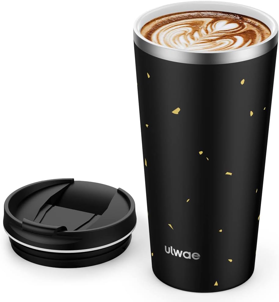 Taza térmica acero inox doble pared 18oz con tapa
