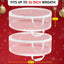 Bolsa almacenamiento coronas Navidad 36" set 2 transparentes