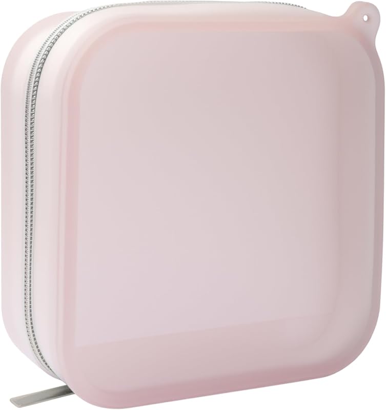 Bolsa maquillaje transparente silicona con cremallera para viaje