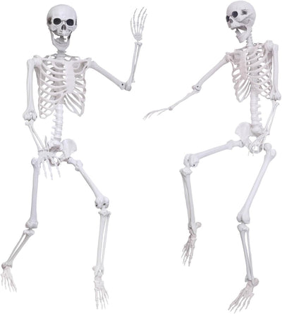 Esqueleto Halloween 5.4ft 2 Pzas huesos realistas articulables