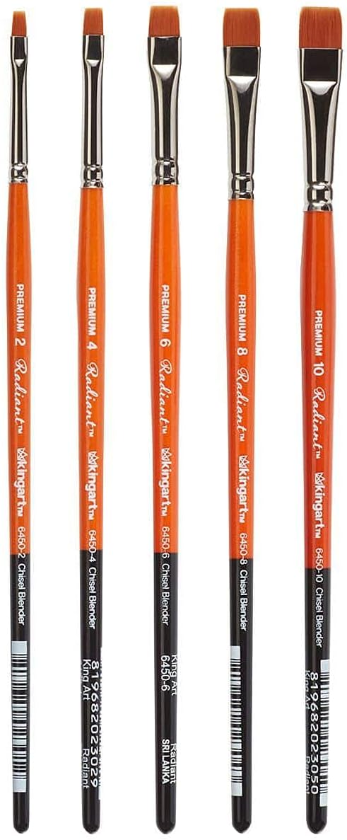 Set 5 cepillos licuadora pelo sintético 2-10