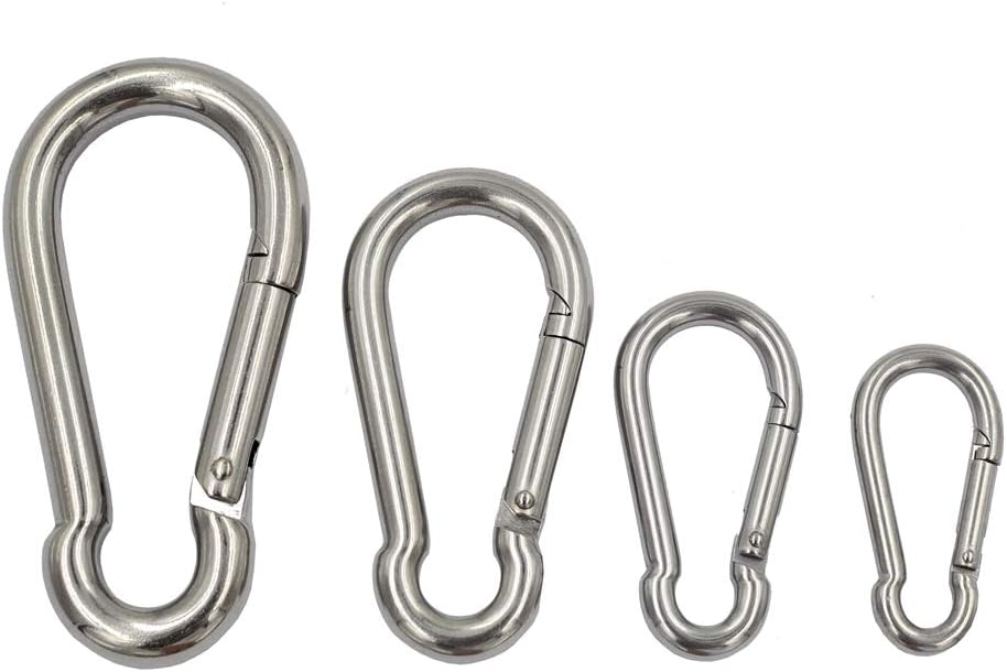 Ganchos resorte acero inox 304 hebillas llavero