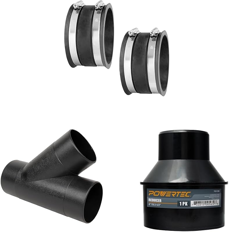 Manguito flexible 4" con abrazaderas acero accesorio Y